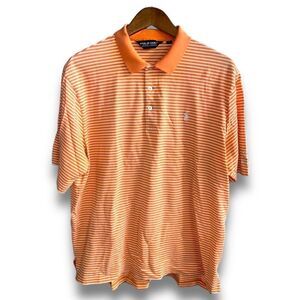 Orange & White Polo Ralph Lauren Golf 100% Pima Cotton Polo Size L